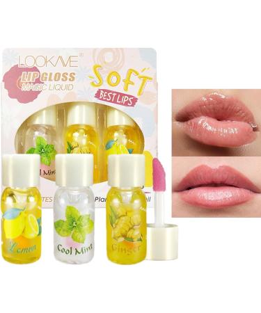 Lip plumperLip Balm Set With Cool Mint Clear Lip Gloss Set for Women Girls Moisturizer Lip Oil Makeup Kit for Lips Lingjiong - Buy Online on GoSupps.com