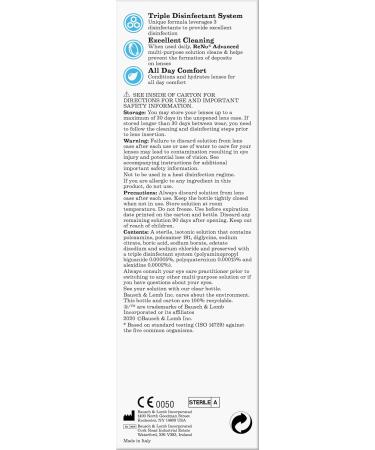 ReNu Advanced Multi Purpose Contact Lens Solution More Than Clean For Soft Contact Lenses Condition Clean Remove Protein Disinfect Rinse and Store Your Lenses Lens Case Included 1 x 360 ml 1 x 360ml - Buy Online on GoSupps.com