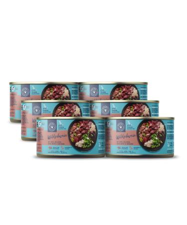Pets Deli Wet food for dogs with wild boar with rice celery beetroot and oregano without sugar and gluten 6 x 200g wild boar 200 g (6 Pack)