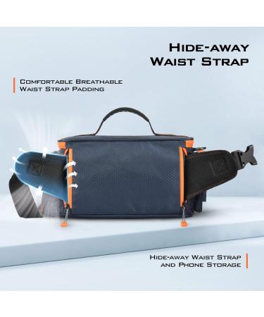 KastKing Bait Boss Fishing Tackle Bag - Water-Resistant Accordion Style Soft Plastic Storage - 420D Nylon - Orange - Buy Online on GoSupps.com
