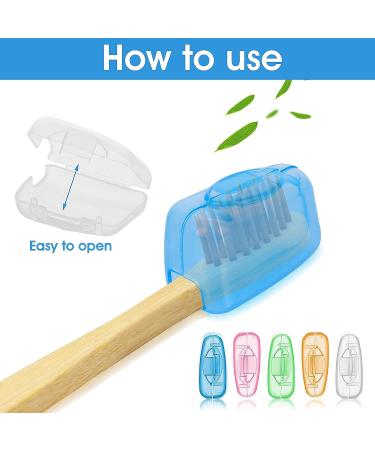 ASTER 20-Piece Travel Toothbrush Head Covers - Portable Caps for Home, Travel, Camping & School - Buy Online on GoSupps.com