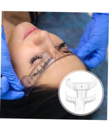 Angoily 10pcs Eyebrow Design Ruler Eyebrow Template Tools Eyebrow Shape Ruler Auxiliary Tool Measuring Ruler - Buy Online on GoSupps.com