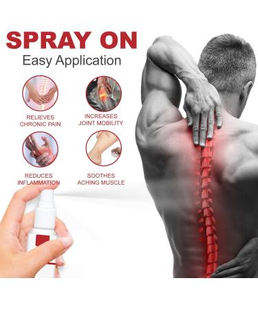  MagiSel Joint Soothing Spray Muscle Activation Spray Spra-y Lower Back Pain Relief for Neck Knees Shoulders Waist Legs 60ml - Buy Online on GoSupps.com