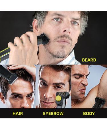 Premium Beard Trimmer & All-in-One Men's Grooming Shaver - Adjustable Electric Razor with Precision Dial & LCD Indicator - Buy Online on GoSupps.com