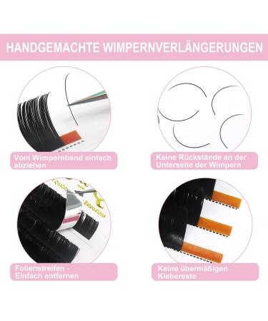 Premium Single Eyelashes 1:1 Technology - C Curl & D Curl Extensions (8-15mm) | 9mm C-0.20 Individual Eyelash Extensions - Buy Online on GoSupps.com
