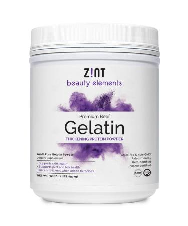 Zint Premium Beef Gelatin Thickening Protein Powder 32 oz (907 g)