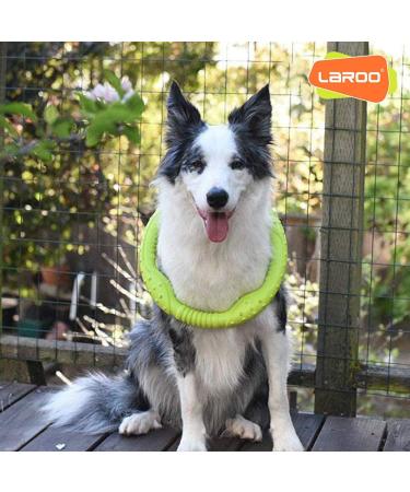 Laroo Dog Frisbee - Durable Water Toy for Medium & Large Dogs | Summer Pet Training Disc 30cm Green - Buy Online on GoSupps.com