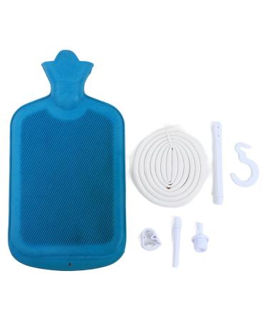 2L silicone-concrete bag kit reusable enema-down bag bag portable colon cleaning bag set with hook syringe pipe for large intestine detention cleaning inputs