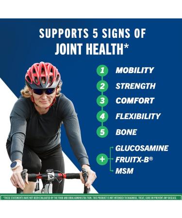 Move Free Advanced Glucosamine Chondroitin MSM Joint Support Supplement Supports Mobility Comfort Strength Flexibility & Bone 120 Tablets/40 Servings (2 Pack) - Buy Online on GoSupps.com