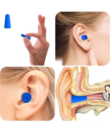 targeal 120Pcs Ear Plugs for Sleeping - 33 dB NRR Soft Foam Earplugs for Noise Cancelling & Ear Protection- Blue - Buy Online on GoSupps.com