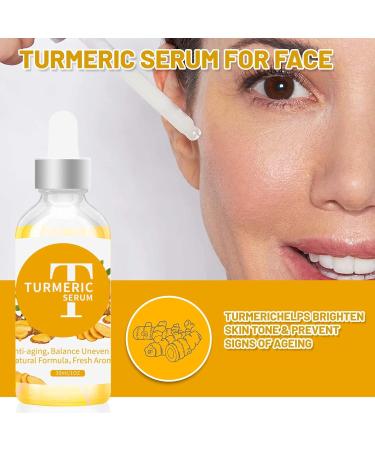 Turmeric Dark Spot Correcting Serum Niacinamide Serum Hydrating Serum Anti Aging Brightening Face Serum For Pure Skin Glow Face Serum Reduce Wrinkles Acne For Face Moisturizes Face Skincare - Buy Online on GoSupps.com