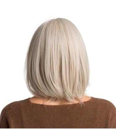 Short Gold Wavy Curly Synthetic Wig for Women | 50s 60s 70s 80s Cosplay - International Shipping - Buy Online on GoSupps.com