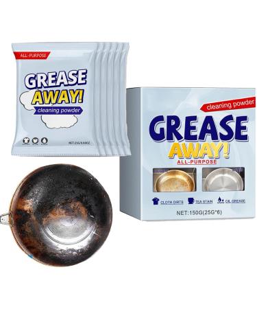 FOCCAR Kitchen All Purpose Cleaning Powder - Kitchen Cleaning Powder 150g Degreaser Cleaner Heavy Duty For Pots And Pans Oil Stain Grease Remover For Range Hood Oven - Buy Online on GoSupps.com