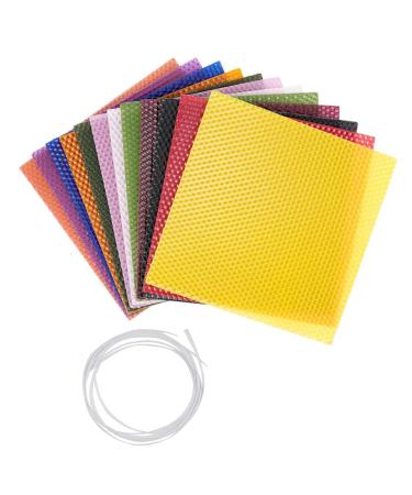 Miaelle 12-part wax manufacturing sets 12 colors wax sheets sheets for children and adults DIY Christmas home decoration handicrafts gift diy production