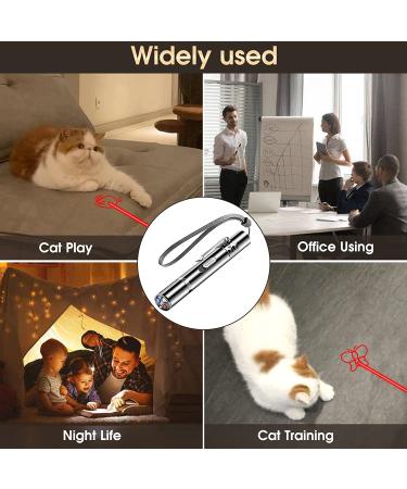ANDICEQY Cat Laser Toy - 7 Adjustable Patterns for Indoor Pets - Long Range Training & Exercise - USB Rechargeable - Buy Online on GoSupps.com