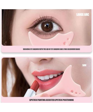 Mascara Shield Applicator Guard Silicone Eyelash Aid | Reusable Multifunctional Eyelash Lipstick Eyeshadow Applicators Aid Tool For Beginners And Makeup Master Pink - Buy Online on GoSupps.com