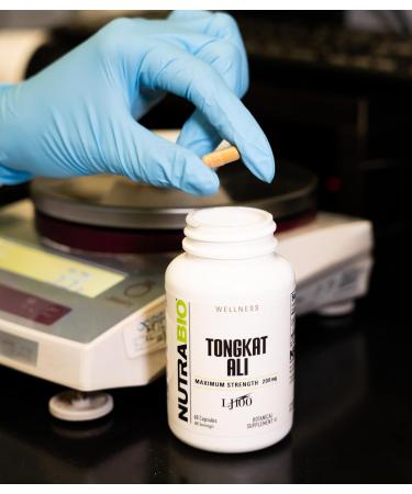 NutraBio Tongkat Ali LJ 100 - 200mg Capsules for Muscle Mass Strength & Performance - 60 Servings - International Shipping Available - Buy Online on GoSupps.com