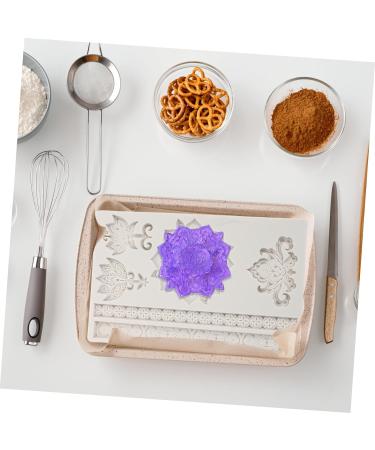 Zerodeko Baroque Scroll Relief Cake Border Silicone Molds Baroque Fondant Mold 2pcs Embossed Lace Mold Silica Gel 3D Lotus European Style Scroll Border Lace Molds Polymer Clay Molds 19.5X12X1CMx2pcs - Buy Online on GoSupps.com