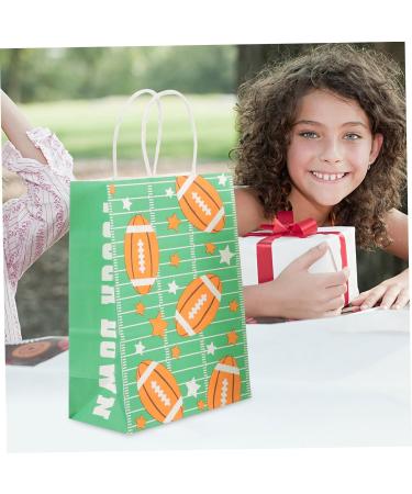 RUNROTOO 10pcs Gift Bags Paper Present Bags Sports Theme Party Decorations Sports Party Decorations Sports Birthday Party Decorations Sports Party Favors 120g Kraft Paper Football Food - Buy Online on GoSupps.com