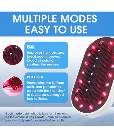 LED Hair Growth Laser Comb Red Light Therapy Hair Loss Treatment for Women Men - Hair Growth System for Thinning Hair - Buy Online on GoSupps.com
