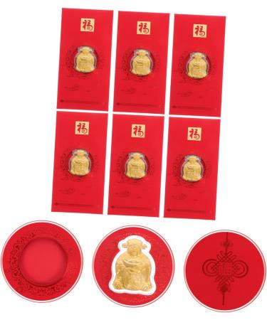 Didiseaon 18 Pcs Red Envelope Wedding Hongbao Lucky Money Envelopes Red Money Packets Chinese Lai See Wedding Gift Card Red Packet for New Year New Year Items Christmas Imitation Gold Leaf - Buy Online on GoSupps.com