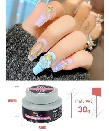 EBANKU Solid Builder Gel 30ml - 2PCS Sculpting & Extension Gel for Natural Nails - Clear Hard Gel for Professional Salon & DIY Nail Extensions - Buy Online on GoSupps.com