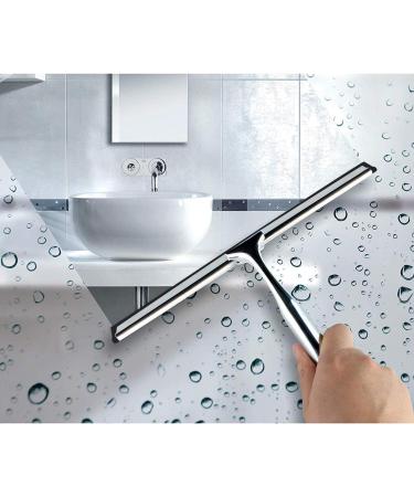 Freyry Shower Squeegee Stainless Steel Squeegee Shower Cleaner for Shower Doors Bathroom Window and Car Glass 12 Inches - Buy Online on GoSupps.com