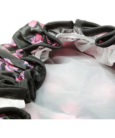 Wrapables Double Layer Waterproof Shower Caps Set of 4 - Dots, Cherries, Kitties Design - Buy Online on GoSupps.com