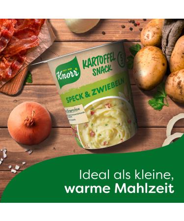 Buy Knorr Potato Snack Bacon & Onions - Quick 5-Minute Delicious Potato Dish | 8x58g - International Shipping Available - Buy Online on GoSupps.com