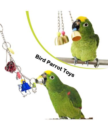 6-Pack Bird Parrot Swing Ladders & Chewing Toys - Cage Accessories for Small Parakeets, Cockatiels, Lovebirds, Conures, Macaws, Finches - Buy Online on GoSupps.com