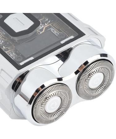 Self Sharpening Beard Trimmer Low Noise Pocket Beard Trimmer Wet and Dry Rechargeable Zinc Alloy Magnetic Head Home Travel for Men (Silver) - Buy Online on GoSupps.com