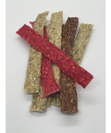 Cattle Ranch Dog Treats Chews Rawhide Munchy Stick Supports Dental Health Stimulates and Entertains by Satisfying Dog s Natural Urge to Chew (Flat 7"x1" Pk of 10 Assorted) - Buy Online on GoSupps.com