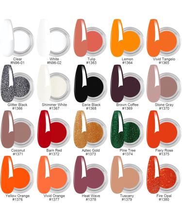 Aikker 27 Pcs Dip Powder Nail Kit Starter | 20 Nude White French Nail Art Colours | Clear Dipping Powder System | Spring Essential Liquid Set with Base & Top Coat | Manicure AK50 - Buy Online on GoSupps.com