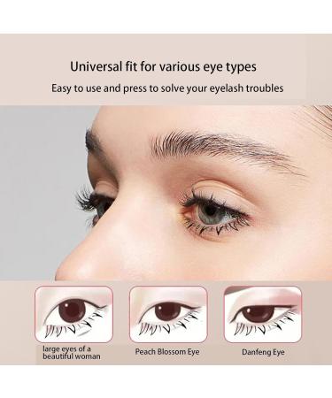 Lower Eyelashes Stamp Eyelash Stamps Tool Realistic Bottom Eyelash Stamp for Lasting Lashes Everyday Natural Face Look Supplies for Dating Home Traveling Transparent - Buy Online on GoSupps.com