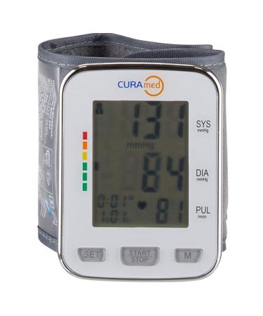 Buy CURAmed Fully Automatic Wrist Blood Pressure Monitor | Oscillometric Measurement & Arrhythmia Warning - International Shipping Available - Buy Online on GoSupps.com
