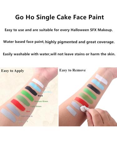 Go Ho Red Face Body Paint Makeup 25g - Professional Water-Based Creamy to Gel Body Painting Palette for Cosplay, SFX, Costumes, Festivals, Halloween - Buy Online on GoSupps.com