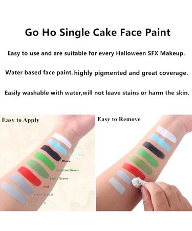 Go Ho Light Blue Face Paint - Washable Gel for Halloween Cosplay & Festivals | Full Coverage Body Paint for Adults & Kids - Buy Online on GoSupps.com