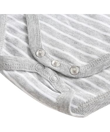 chamie Newborn Baby Bodysuit Short-sleeved One-piece Baby Pants Baby vests 5 Pcs with Trousers 4 Pcs Pure Cotton Suitable for Boys and Girls 0-12M Grey 0-3 Months - Buy Online on GoSupps.com