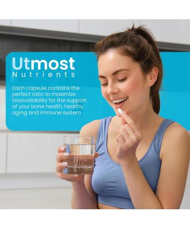 Vitamin D3 (5000iu) with K2 (100mcg) in one Capsule for Maximum Bioavailability - Helps Calcium go to Your Bones and Teeth not Hardening in Your Arteries. Enhances Calcium Absorption. - Buy Online on GoSupps.com