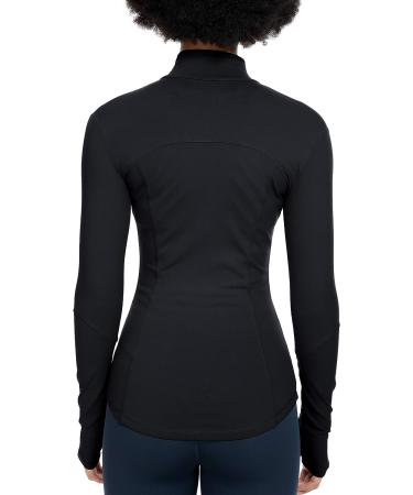 QUEENIEKE Women's Cottony-Soft Running Jacket - Slim Fit with Pockets | Small, Black - Buy Online on GoSupps.com