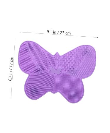 MAGICLULU Silicone Scrub Pad - Makeup Brush Cleaner Tool | Beauty Applicator & Scrubber | Purple Cosmetic Brush Cleaning Instrument - Buy Online on GoSupps.com