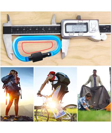 10-Pack Screw Carabiner Keychain Hooks for Camping Fishing Hiking & Travel - Durable Outdoor Gear - Buy Online on GoSupps.com