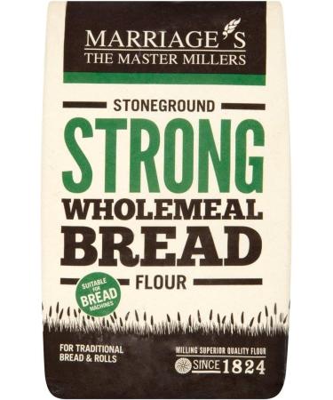 Marriages Stoneground Strong Wholemeal Bread Flour 1.5kg (Pack of 3) - Buy Online on GoSupps.com