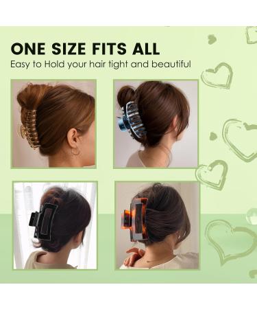 Zou.Rena Big Claw Clips for Thick Hair - 4.3 Inch Slipproof Glossy Hair Clips for Women & Girls - Strong & Shiny Long Hair Accessories - Buy Online on GoSupps.com