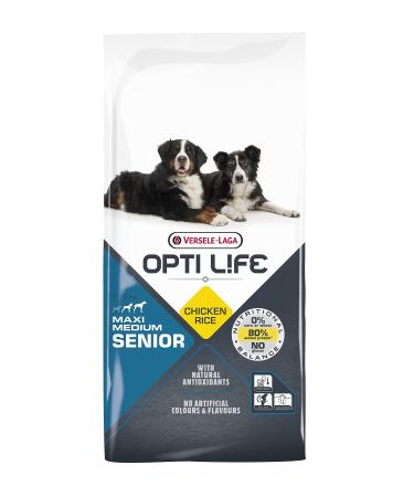 VERSELE-LAGA - Opti Life Senior Medium & Maxi - Dog Food - Medium and Large Breeds - 12.5kg