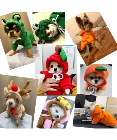 Pet Hoodie for Small & Medium Dogs & Cats - Cozy Animal Shape Sweatshirt | X-Small Available - Perfect for Winter | International Shipping - Buy Online on GoSupps.com