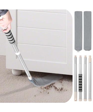 Retractable Gap Dust Cleaner, Microfiber Duster with Extension Pole, Extendable Duster for Cleaning Long Handle Dust Brush Under Refrigerator Sofa Couch Bed Furniture Appliance Dusting Tools