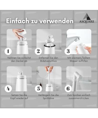 Travel Gadgets: Portable Bidet Po Shower & Peri Bottle for Hygiene on the Go - Safe Intimate Care for Adults - Buy Online on GoSupps.com