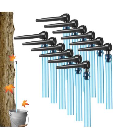 Maple Syrup Taps with 24in Tubes Maple Syrup Filter Syrup Tapping Kit 12 Set Food Grade Non-Slip Maple Syrup Tapping Kit L-Shaped Tree Taps for Syrup Maple Syrup Supplies