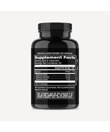 Jocko Fuel Magnesium Complex Supplement - Magnesium Glycinate Citrate & Taurate Capsules Dietary Supplement for Muscle Recovery & Relaxation Heart Nerve Bone Support & Sleep 30-Day Supply - Buy Online on GoSupps.com